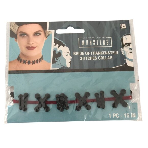 Universal Studios MONSTERS Bride of Frankenstein Stitches Collar - Picture 1 of 2